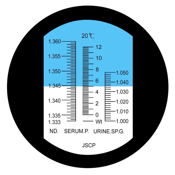 Clinical Refractometer with ATC, Tri Scale for Serum Protein, Urine SG, and RI Measurement - Image 4