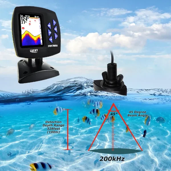 LUCKY Color Display Boat Fish Finder with Wireless Remote Control - Image 4