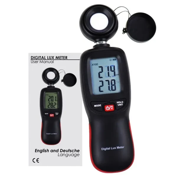 Handheld Light Meter with Bluetooth for Digital Illuminance and Lumens - Image 4