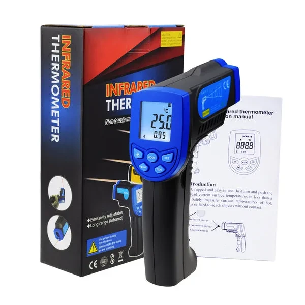 Non-Contact Infrared 12:1 Thermometer Laser -30~550°C/-22~1022°F - Image 4