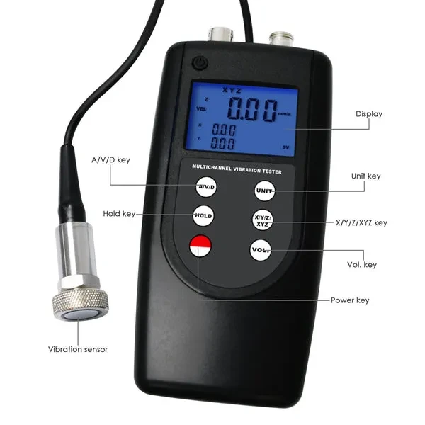 Landtek Vibration Meter with Piezoelectric Sensor (10Hz~10kHz) - Image 9
