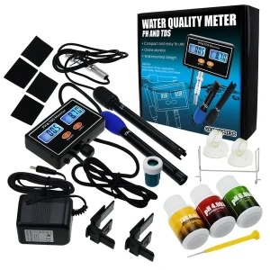 Digital Combo pH & TDS Monitor Meter Tester Monitor ATC (0.00~14.00pH)