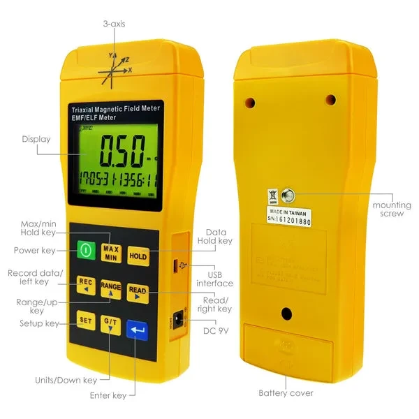 Digital 3-Axis Triaxial Magnetic Field Meter (2000Hz) - Image 6