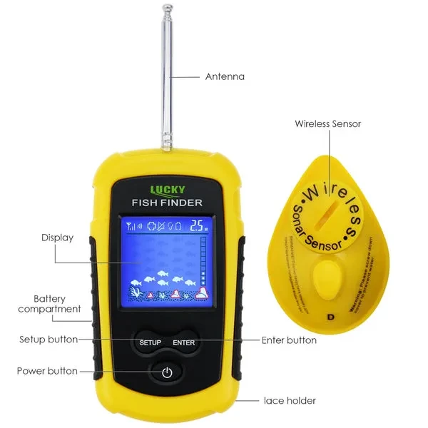 Night and Day Wireless Fish Finder with Backlight (45m/147ft Depth) - Image 5
