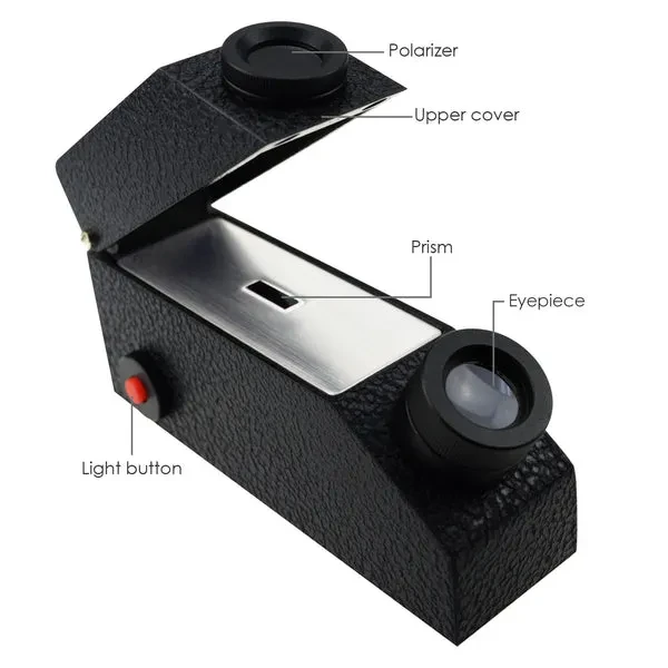 Gem Refractometer with Built-in LED Light (0.01 nD Scale Division) - Image 5