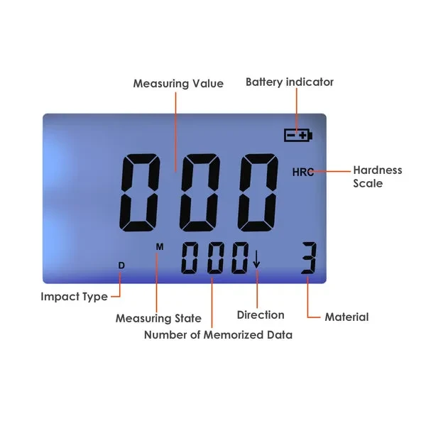 Leeb Hardness Tester for Various Metals (200-900 HLD) - Image 5
