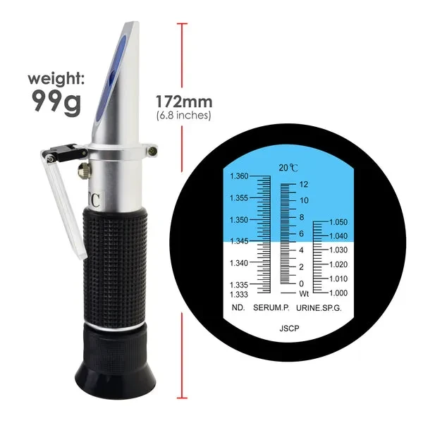 Clinical Refractometer with ATC, Tri Scale for Serum Protein, Urine SG, and RI Measurement - Image 5