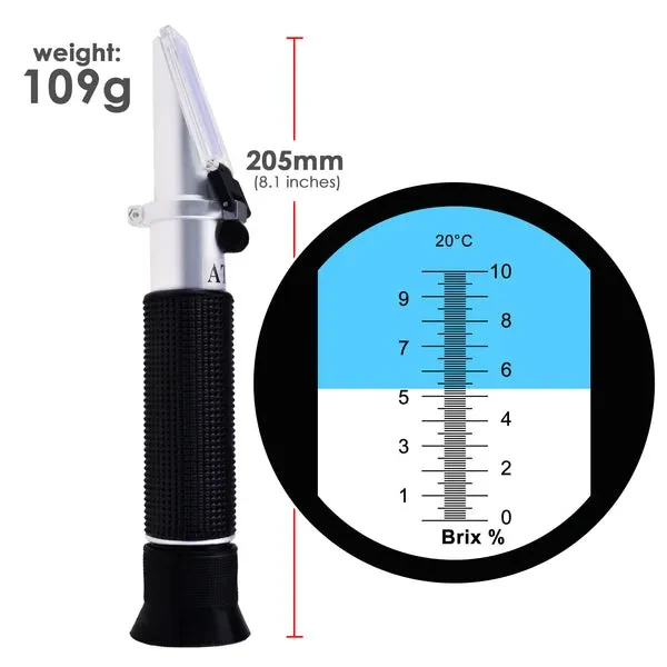 Handheld Brix Refractometer 0-10% with Auto Temperature Compensation - Image 5