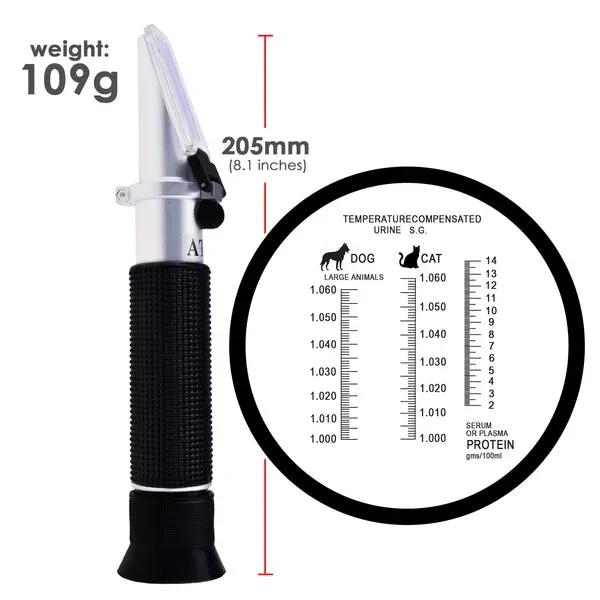 Clinical Refractometer with ATC Tri-Scale for Serum Protein and Urine SG - Image 5