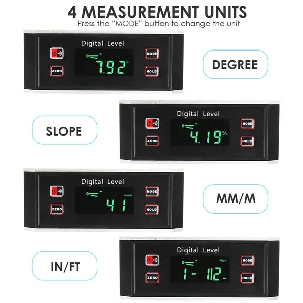 Digital Electronic Inclinometer Angle Finder Waterproof IP65 - Image 6