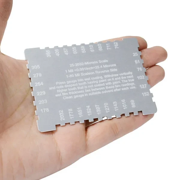 Wet Film Comb with 25-2032µm Microns and 1-80Mil Dual Scale - Image 4
