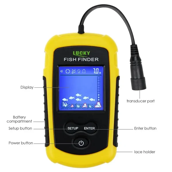 Portable Fish Finder Sonar with Anti-UV LCD Display - Image 5