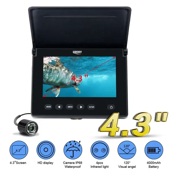Underwater Camera Fish Locator Finder (4.3" Sun-Visor Design) - Image 5