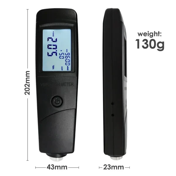 Vibration Meter with Piezoelectric Acceleration and Displacement Measurement - Image 5