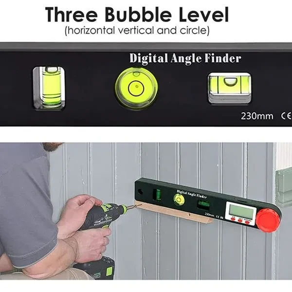 4-in-1 Multifunctional Digital Angle Finder Protractor, Ruler - Image 5