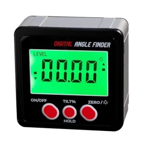 Digital Angle Finder Level Box with Magnetic Base and Backlight