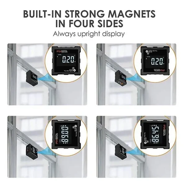 Digital Level Box Angle Finder with 4 Magnetic Bases - Image 4