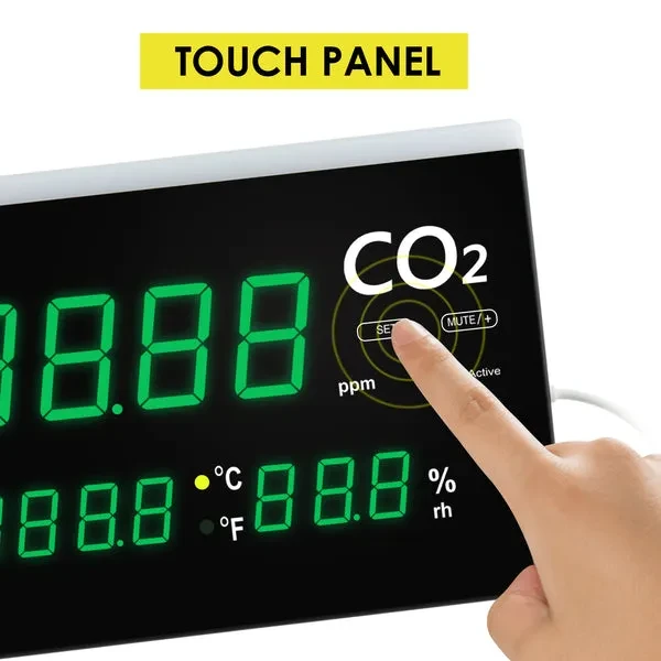 Indoor Air Quality Monitor, Real-time Wall Mount/Desktop Stand - Image 7