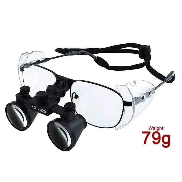 Titanium Frame Dental Surgical Loupes (2.5x Magnification) - Image 7