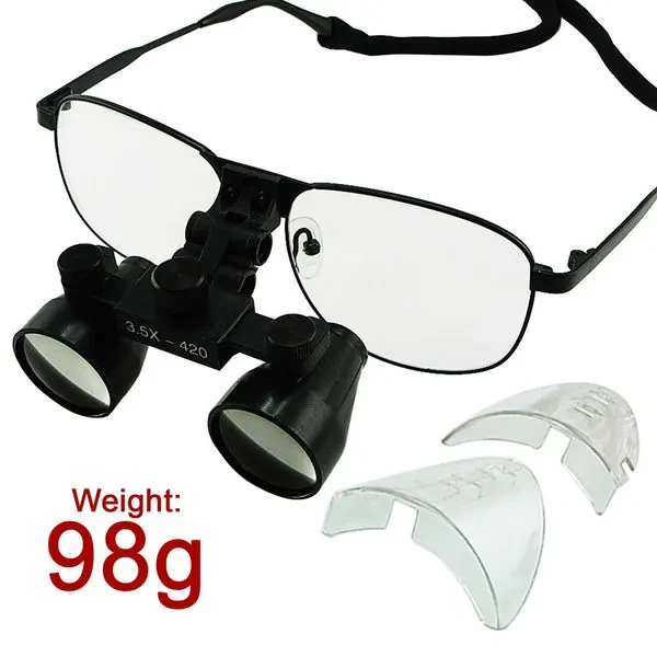 3.5x Magnification Nickel Alloy Frame Dental Surgical Loupes - Image 7