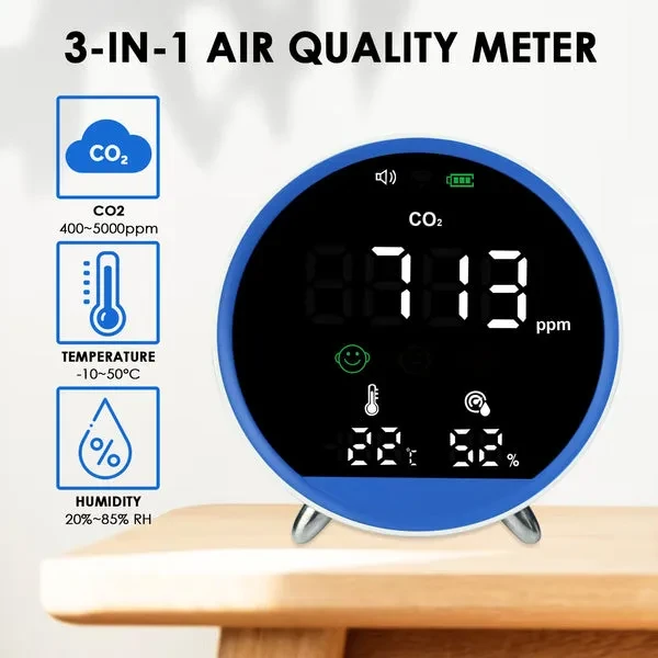 CO2 Monitor for Indoor Air Quality with Temperature Display - Image 4