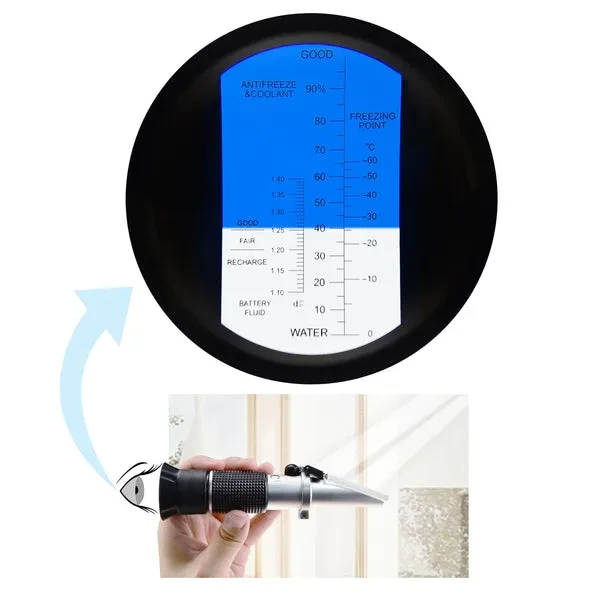 Car Antifreeze System Tester for Ethylene Glycol 0-100%, Freezing Point -60 ~ 0°C, Battery Acid - Image 6