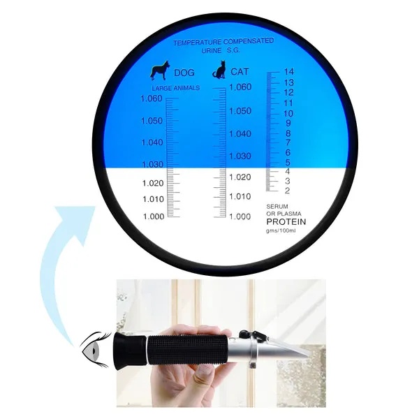 Clinical Refractometer with ATC Tri-Scale for Serum Protein and Urine SG - Image 6