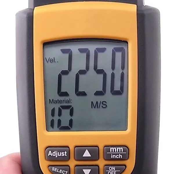 Ultrasonic Thickness Meter Tester Measuring 1.2~220mm Velocity - Image 6