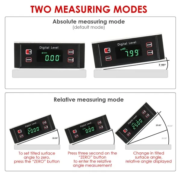 Digital Electronic Inclinometer Angle Finder Waterproof IP65 - Image 7