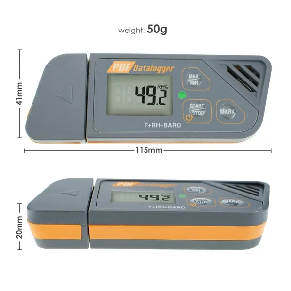 Waterproof USB Datalogger for Humidity, Temperature, and Pressure - Image 6