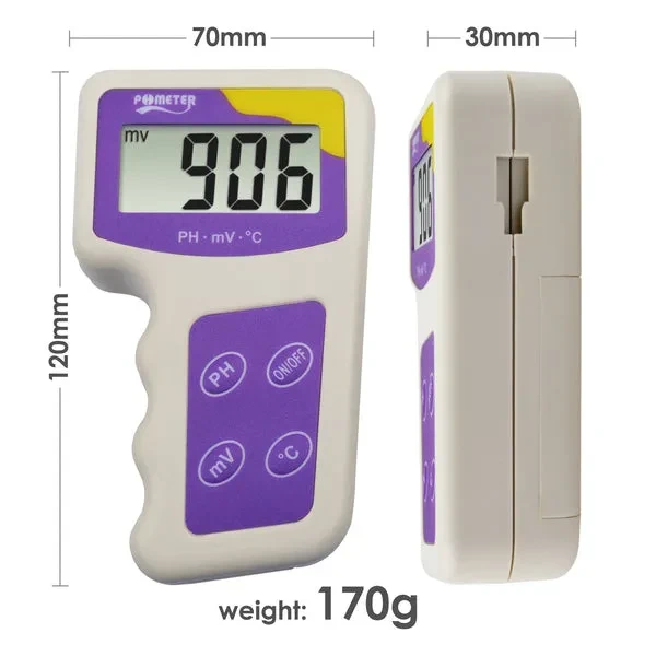 3-in-1 pH Level, mV ORP, and Temperature Redox Meter for Fish Tanks - Image 6