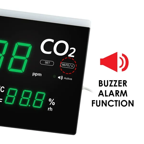 Indoor Air Quality Monitor, Real-time Wall Mount/Desktop Stand - Image 8