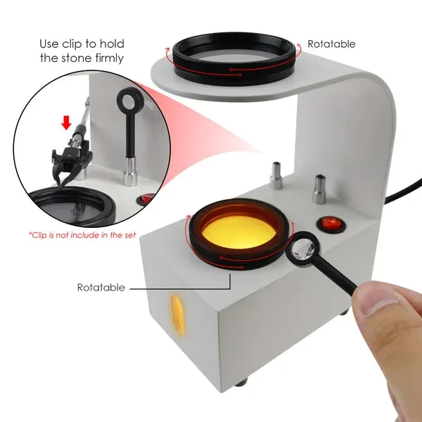 Desktop Standing Polariscope with Built-in LED and Rotatable Platform - Image 7