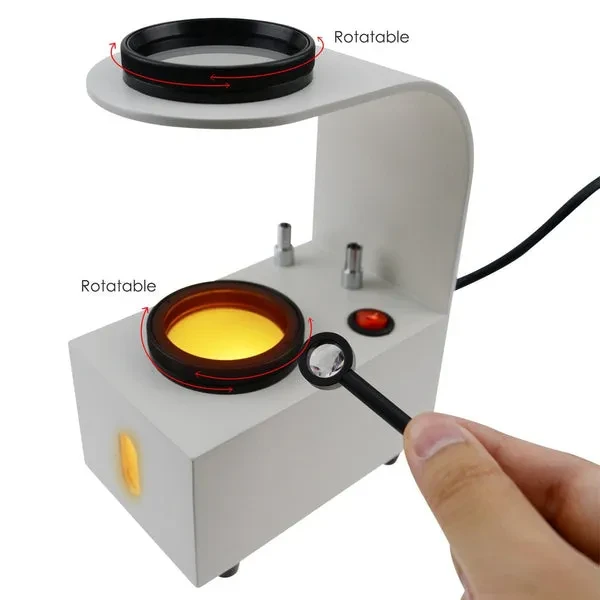 Desktop Standing Polariscope with Built-in LED and Rotatable Platform - Image 8