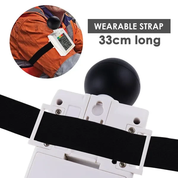Wearable 2-in-1 WBGT and Heat Index Checker with Wet Bulb Globe Temperature Measurement - Image 7