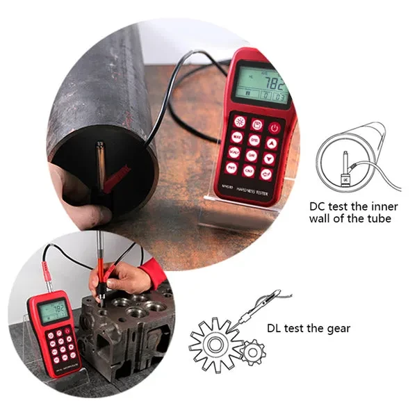 Leeb Hardness Tester Meter Gauge (170~960 HLD) with 100 Group Data Memory - Image 7