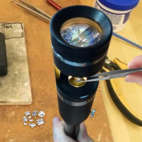 10x 18mm Handheld Darkfield Loupe with Flashlight - Image 4