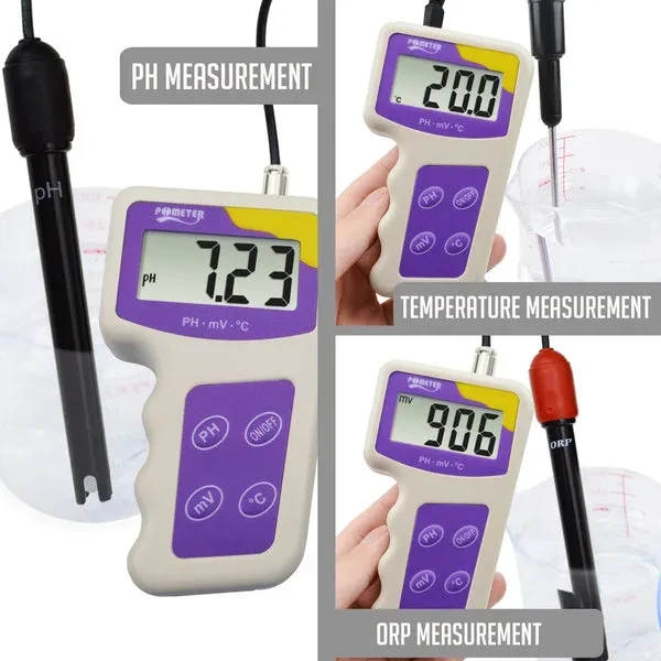 3-in-1 pH Level, mV ORP, and Temperature Redox Meter for Fish Tanks - Image 7