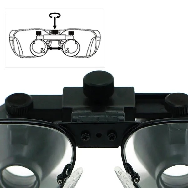 Titanium Frame Dental Surgical Loupes (2.5x Magnification) - Image 9