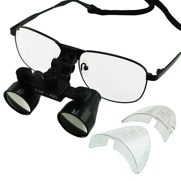 3.5x Magnification Titanium Frame Dental Surgical Loupes - Image 10