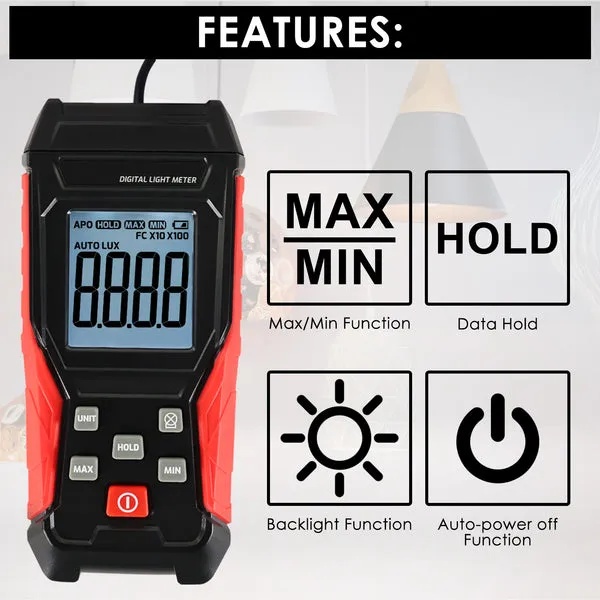 Digital Light/Lux Meter for Illuminance Testing - Image 3