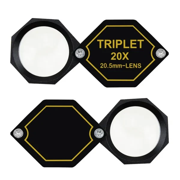 20x Magnification 20.5mm Loupe Jewelry Magnifier Triplet Lens Gem Tool - Image 10