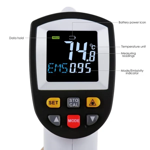 Non-Contact Digital Laser Infrared Thermometer (-50~750℃ / -58~1382℉) - Image 8