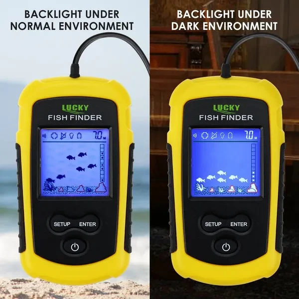 Portable Fish Finder Sonar with Anti-UV LCD Display - Image 9