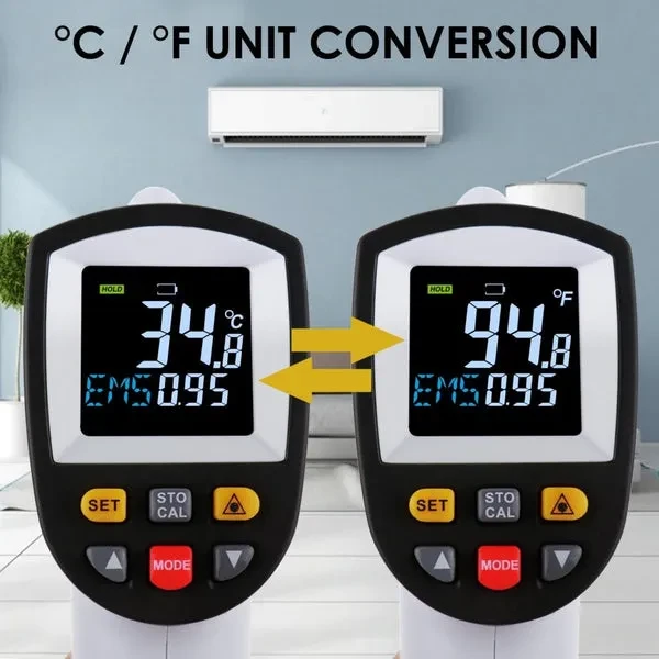 Non-Contact Digital Laser Infrared Thermometer (-50~750℃ / -58~1382℉) - Image 9