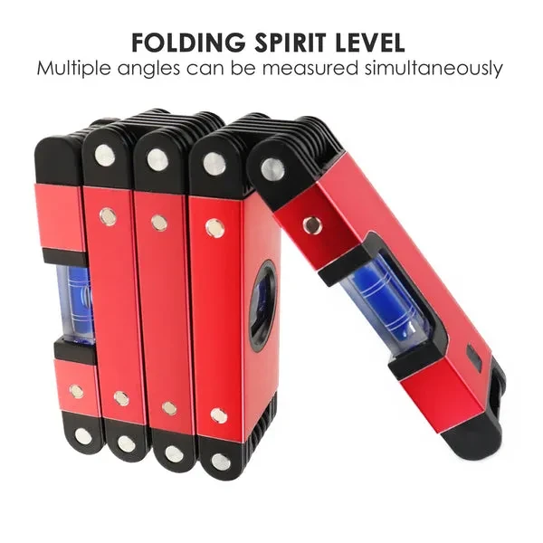 Foldable Angle Finder Spirit Level Ruler 28-Inch Multi-Angle - Image 7