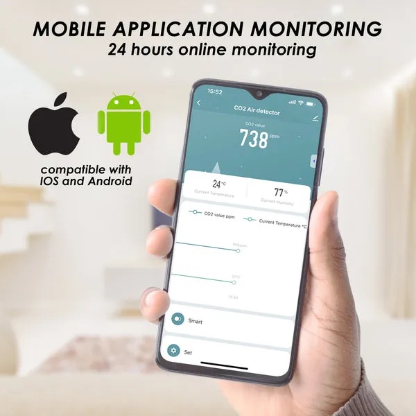 Smart WiFi CO2 Detector for Indoor Air Quality Monitoring - Image 5