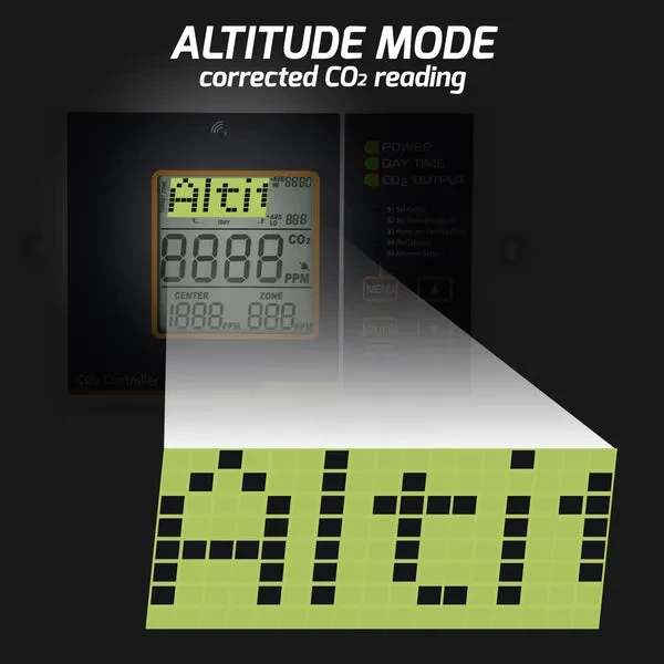CO2 Controller & Monitor, Auto Detect Day/Night for Carbon Dioxide - Image 2