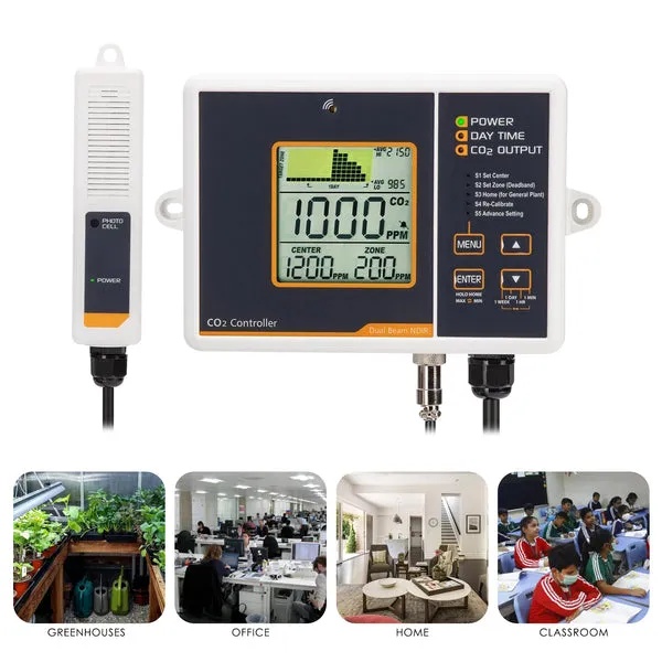 CO2 Controller & Monitor, Auto Detect Day/Night for Carbon Dioxide - Image 13