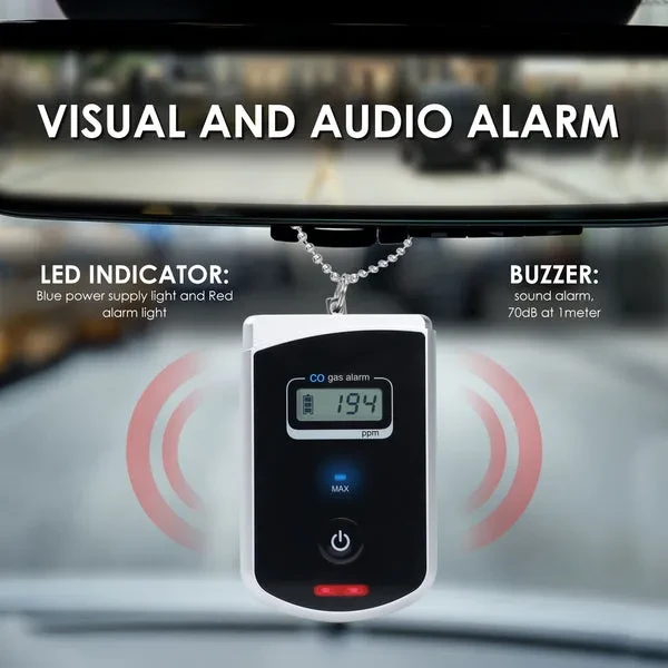 Travel Carbon Monoxide Mini Detector for Vehicles - Image 2